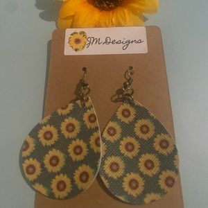 Sunflower earrings